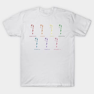 Rainbow Candy Canes T-Shirt